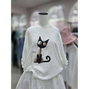 스테파니 세이브존08 켓 리본 끈 셔링 셔츠 A25SH5240