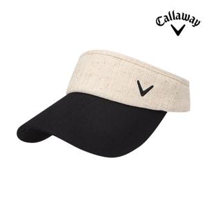 캘러웨이 2025 우먼스 카프리 바이저 여성용 골프모자 베이지
