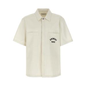 GIVENCHY Logo embroidery shirt BM615H164P105
