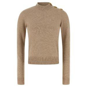BALMAIN Eco-cashmere button sweater FF1KD095KI870BX