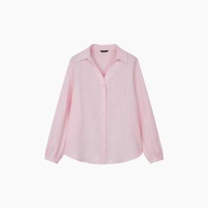 [시슬리]린넨 오픈 카라 셔츠SAWSE8531