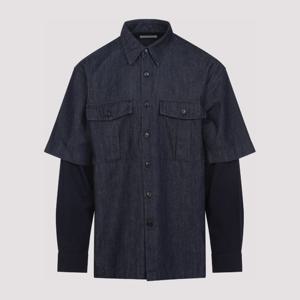 드리스반노튼 데님 패브릭 버튼다운 셔츠 2520207952382 507