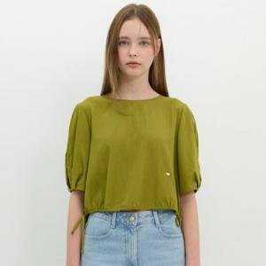 [올리브데올리브]스트링 볼륨소매 블라우스(OH5MB606)