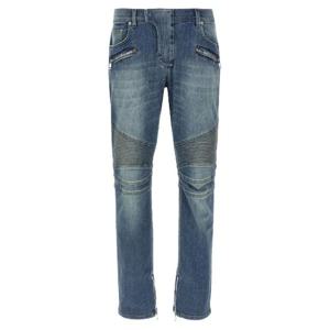 BALMAIN Biker jeans EH1MG115DF446FF
