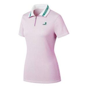 엘르골프 세이브존01 여성 에리변형 폴로 반팔 티셔츠 6I45403 400