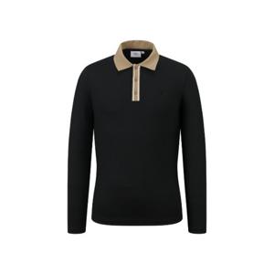 M 캘러웨이골프긴팔 CQK CMTY24F301_BK 남성 가을 에리배색 티셔츠