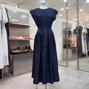 [에고이스트]아일렛 벨티드 데님 원피스 ER3BX002HJ_DG