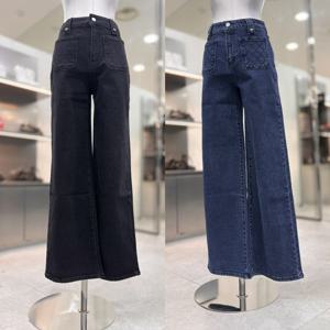 [에고이스트]다이아 자수 포켓 와이드 데님 팬츠 ER3DP362HJ_DG