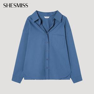 [쉬즈미스] 코튼 루즈핏 셔츠_SWWSTP32060_DL