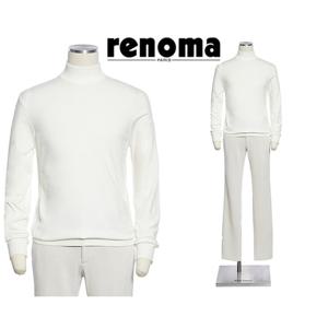 [레노마캐주얼]F/W 한정수량 부드럽고 깔끔한 반목폴라 니트 아이보리컬러 RPHPKT51A EK3653