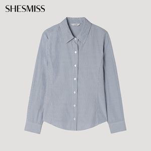 [쉬즈미스] 핀 스트라이프 베이직 셔츠_SWWSTP32120_NA