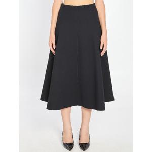 자크뮈스 블랙 플레어 하이 웨이스트 스커트 SKW00635A W00632