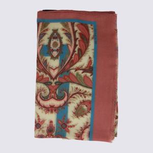 에트로 플로럴 패턴 멀티컬러 렉탱귤러 스카프 WATA0009 AKB11X