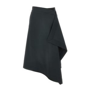 아미 어시메트릭 하이웨이스트 드레이프 스커트 FSK426 WV0067