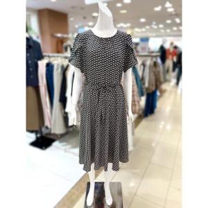 소고 세이브존01 패턴 라운드 롱 원피스 AL2WA21_KH