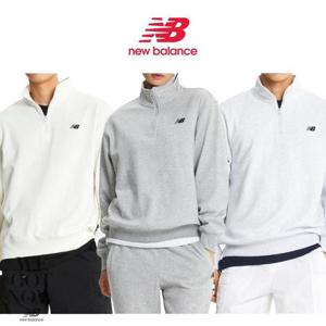 뉴발란스 남녀공용 반집업 기본 맨투맨 NBNCE41023