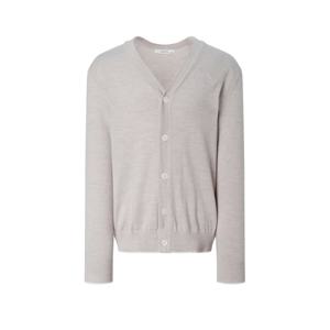 헤지스  25FW  남성 솔리드 배색 브이넥 가디건 HZSW5D202I2