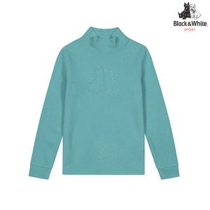 [블랙앤화이트] 여성 스트링 카라 긴팔 티셔츠 9215LDSP_MINT