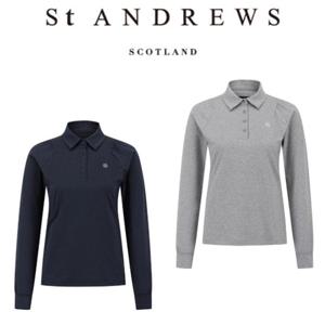 [세인트 앤드류스] 여성 퍼프 슬리브 카라 긴팔 티셔츠(821E3TO112)