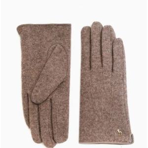 [헤지스ACC] [여성장갑] 베이지 퍼피로고 울 장갑 HIGV5F003I3