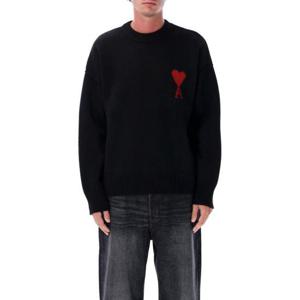 아미 스웨터 25AUKS838018 009 BLACK RED