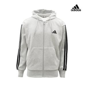 아디다스 에센셜 3S 플리스 후드 집업 자켓 JD1863