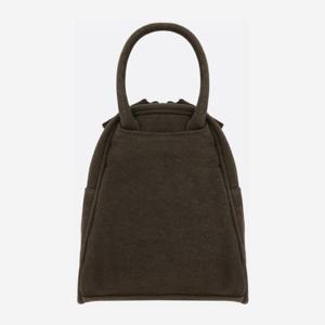 요지야마모토 카키 개버딘 더블 핸들 백 YOI09390 KHAKI