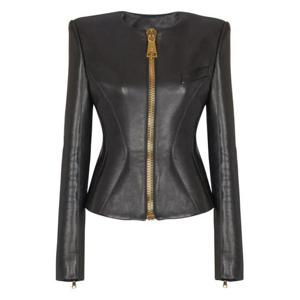 발망 가죽 자켓 FF0SK691LC62 0PA BLACK