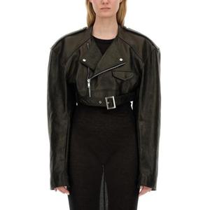 릭 오웬스 가죽 자켓 RP02D3705 LNV09 BLACK