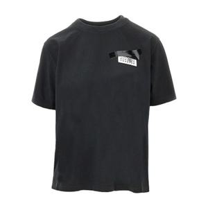 MM6메종마르지엘라 로고 패치 크루넥 릴렉스 티셔츠 S62GD0210