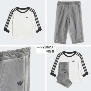 아디다스키즈 JW5312 삼선티셔츠 데님 세트 베이비 외출복 (85-100) 청바지룩 HMDK