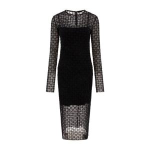 지방시 모노그램 시어 메쉬 바디콘 미디 원피스 BW225620H0 008