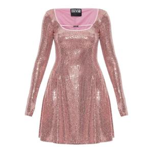 25 FW 베르사체진스꾸뛰르 시퀸 장식 미니 드레스 79HAO922J0248 TP442186457