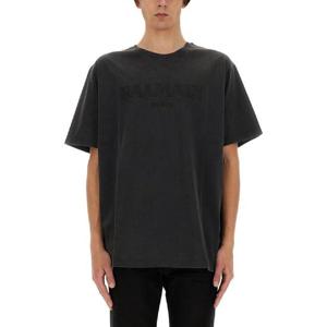 BALMAIN 로고가 있는 티셔츠 DH1EG010BC72YGD