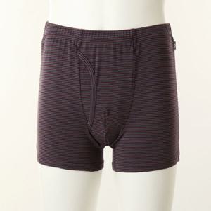 [와코루] 모달 스판 가로 스트라이프 롱드로즈 (WMP2435F-WI)