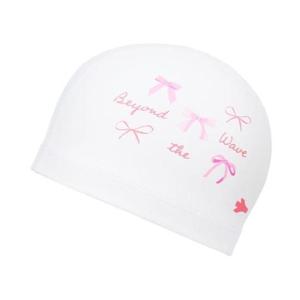 레노마수영복 HC04 남여 아동 공용 리본 PU 수모 RC2F060(WH,PK)