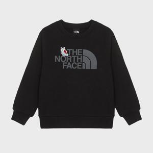 [노스페이스] (NFM_NM5MR55S_BLK_) 키즈 애니메이트 스웻셔츠 NM5MR55S_BLK