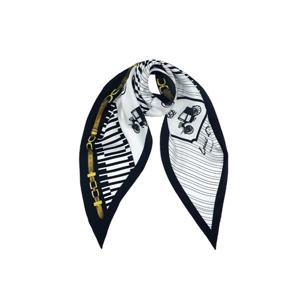 [루이까또즈(스카프)]마리아노 마름모 실크 스카프 블랙 2ESD950BL