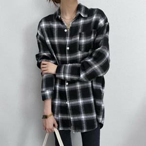 스트릿 체크 트렌디 여성 2컬러 셔츠 WS-ST04