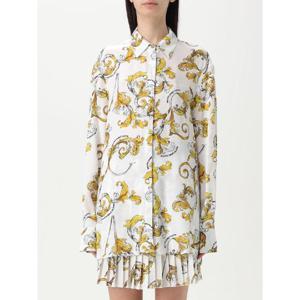 베르사체 진스 꾸뛰르   긴팔 셔츠 SS25 78HAL222NS639 G03 5659961 White