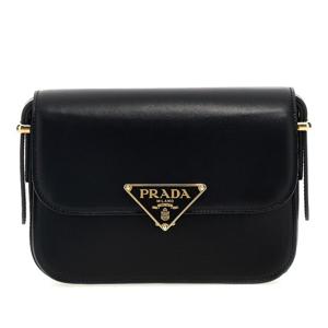 프라다 맥시 트라이앵글 로고 가죽 숄더 백 1BD375VOTOASK F000