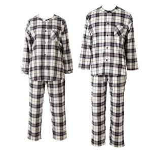 [비너스] 면기모 선염 체크 커플 이지웨어 세트 [VEV3963W_M+VEP3963W_M]