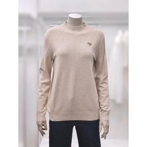 프렐린 세이브존02 브로치 장식 반목 니트 RWP254S40