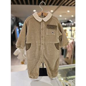 [블루독베이비] 25 FW(BR)베이직 소프트 점프슈트(45C1442002)백일 돌 선물 우주복 조카 유아 아가옷 (45C1