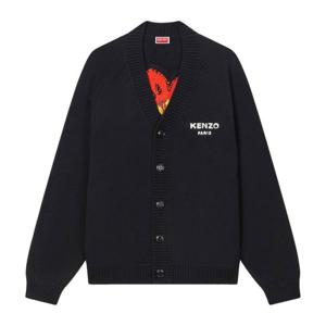 겐조 플라워 로고 브이넥 가디건 FF65CA7443LA 99J