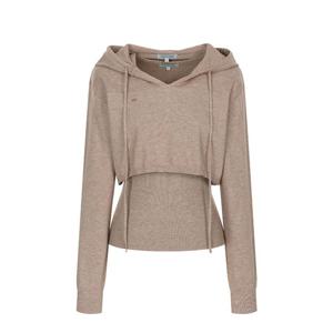 [올리브데올리브]후드볼레로 슬리브리스 탑세트 풀오버(OE5AP873)