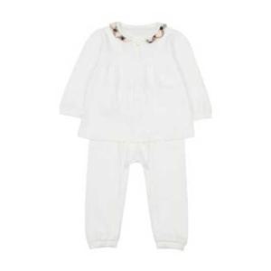 [닥스베이비]아일렛 자카드 프릴 상하내의(EUW40VP51M)