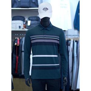 팜스프링스 세이브존03 팜스프링스 남성 골프 가을 배색 라인 카라 티셔츠 ASTSM243109GA