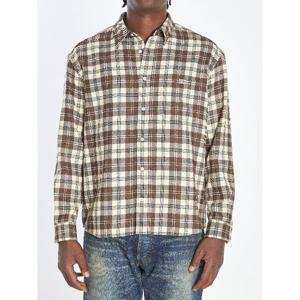 셀린느 체크 울 릴렉스 핏 셔츠 RC07H0F22 03MG