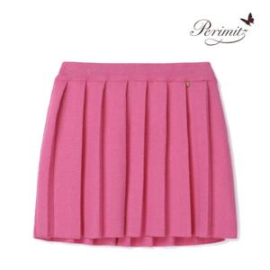 [레베끌레][페리미츠] 캔디 플리츠 니트스커트 / P2342S611_GN